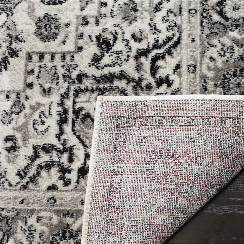 Safavieh Skyler 2' x 6' Runner Rug in Gray and Ivory