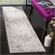 Safavieh Skyler 2' x 10' Runner Rug in Gray and Ivory