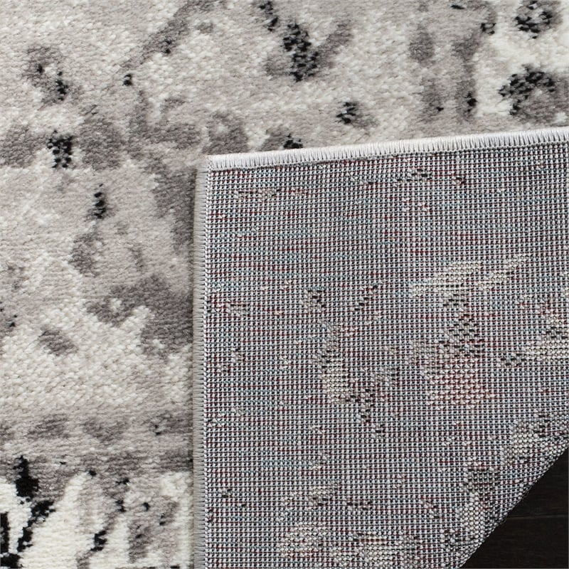 Safavieh Skyler 2' x 10' Runner Rug in Gray and Ivory