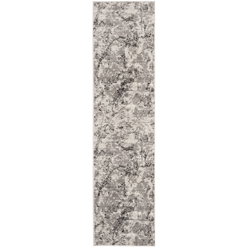Safavieh Skyler 2' x 10' Runner Rug in Gray and Ivory
