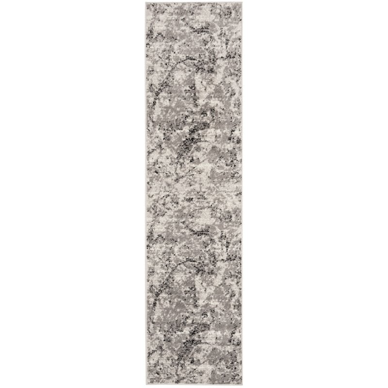 Safavieh Skyler 2' x 6' Runner Rug in Gray and Ivory