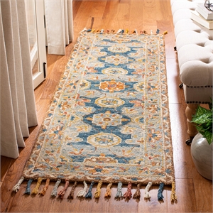 Safavieh Aspen 2'3&quot x 11' Hand Tufted Wool Runner Rug in Gray