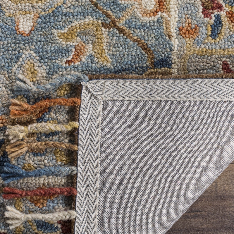 Safavieh Aspen 9' x 12' Hand Tufted Wool Rug in Gray and Navy