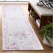 Safavieh Skyler 2' x 10' Runner Rug in Gray and Pink