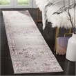 Safavieh Skyler 2' x 12' Runner Rug in Gray and Pink