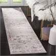 Safavieh Skyler 2' x 6' Runner Rug in Gray and Pink