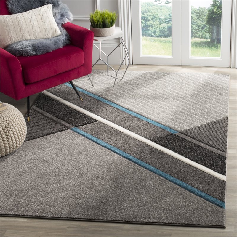 Safavieh Hollywood 9' x 12' Rug in Gray and Teal