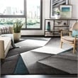 Safavieh Hollywood 9' x 12' Rug in Gray and Teal