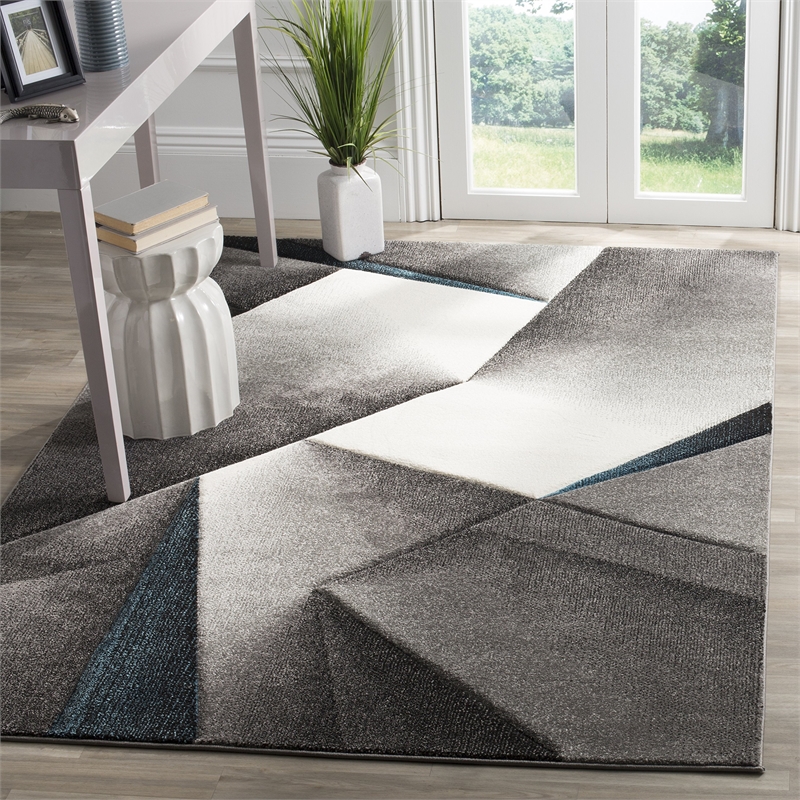 Safavieh Hollywood 9' x 12' Rug in Gray and Teal
