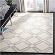 Safavieh Bellagio 4' x 6' Hand Tufted Wool Rug in Ivory and Gray