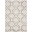 Safavieh Bellagio 4' x 6' Hand Tufted Wool Rug in Ivory and Gray