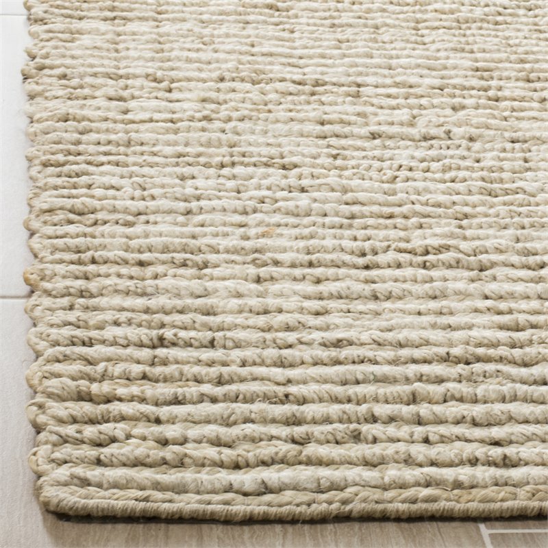 Safavieh Natural Fiber 10' x 14' Hand Woven Jute Rug in Ivory