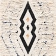 Safavieh Kenya 3' x 5' Hand Knotted Wool Rug in Ivory and Black