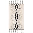 Safavieh Kenya 4' x 6' Hand Knotted Wool Rug in Ivory and Black