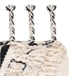 Safavieh Kenya 5' x 8' Hand Knotted Wool Rug in Ivory and Black