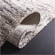 Safavieh Abstract 6' Square Wool Hand Tufted Rug in Ivory and Charcoal
