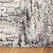 Safavieh Abstract 6' Square Wool Hand Tufted Rug in Ivory and Charcoal