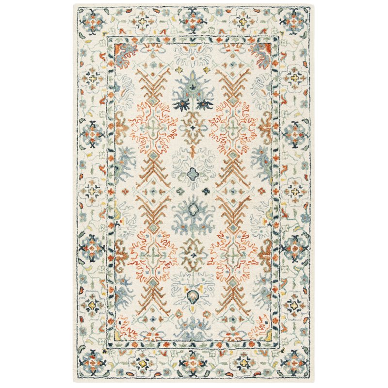Safavieh Aspen 6' x 9' Hand Tufted Wool Rug in Ivory and Blue