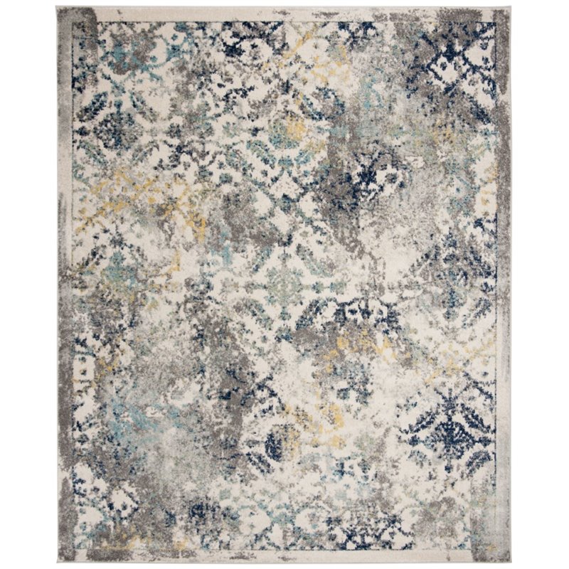 Safavieh Madison 9' x 12' Rug in Ivory and Blue