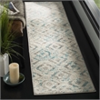 Safavieh Skyler 2' x 10' Runner Rug in Ivory and Blue