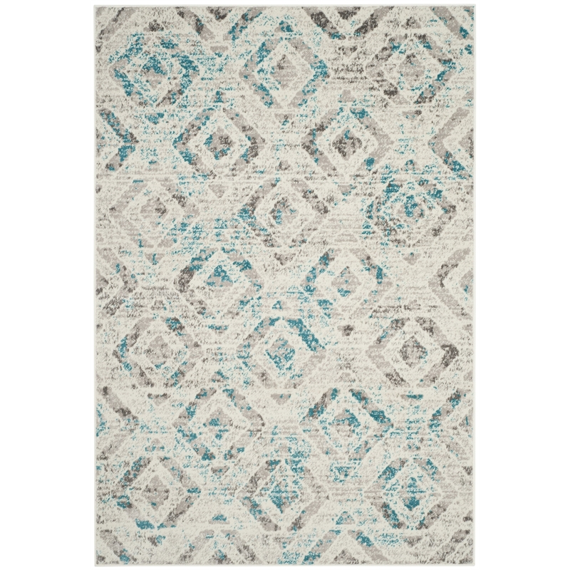 Safavieh Skyler 3' x 5' Rug in Ivory and Blue