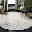 Safavieh Skyler 4' Round Rug in Ivory and Blue