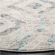 Safavieh Skyler 4' Round Rug in Ivory and Blue