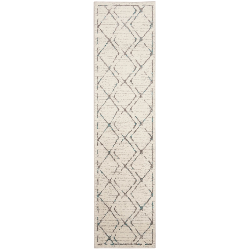 Safavieh Skyler 2' x 10' Runner Rug in Ivory and Blue