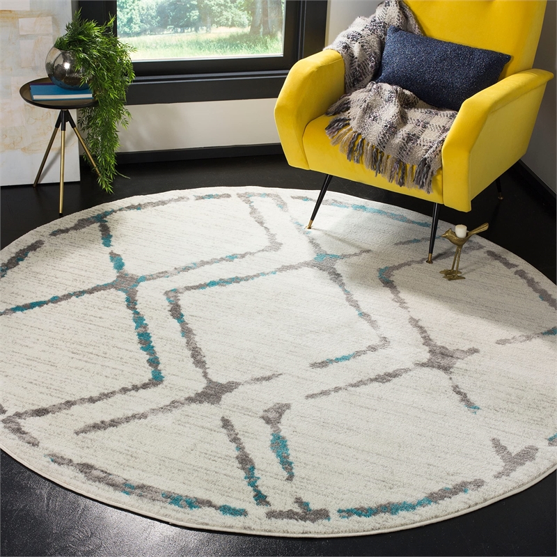 Safavieh Skyler 3' x 5' Rug in Ivory and Blue