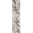Safavieh Lurex 2' x 8' Runner Rug in Ivory and Gray