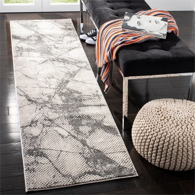 Safavieh Lurex 8' x 10' Rug in Ivory and Gray