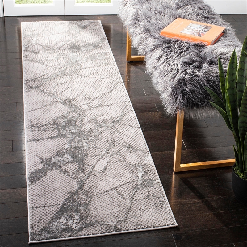 Safavieh Lurex 8' x 10' Rug in Ivory and Gray