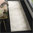 Safavieh Skyler 2' x 10' Runner Rug in Ivory and Gray