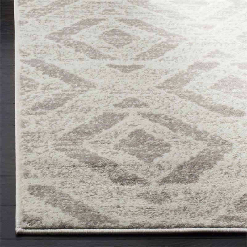 Safavieh Skyler 2' x 10' Runner Rug in Ivory and Gray