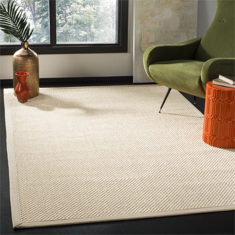 Safavieh Natural Fiber 10' x 14' Rug in Ivory and Light Beige