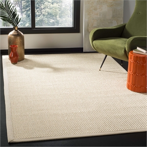 Safavieh Natural Fiber 9' x 12' Rug in Ivory and Light Beige