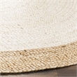 Safavieh Natural Fiber 7' Round Hand Woven Jute Rug in Ivory