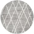 Safavieh Adirondack 4' Round Rug in Ivory and Silver