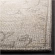 Safavieh Abstract 5' x 8' Hand Tufted Wool Rug in Light Gray and Ivory
