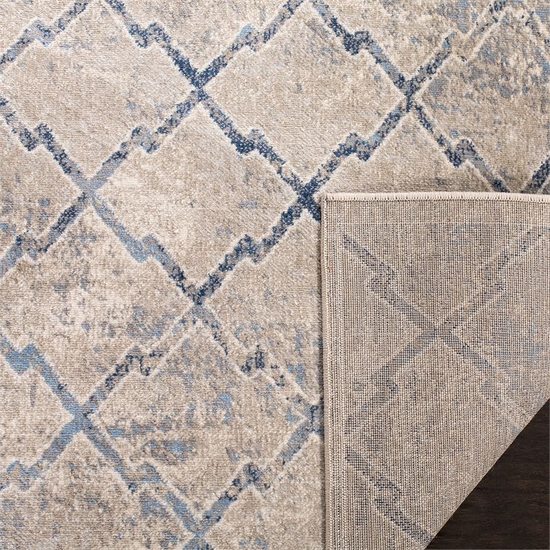 Safavieh Brentwood 3' x 5' Rug in Light Gray and Blue