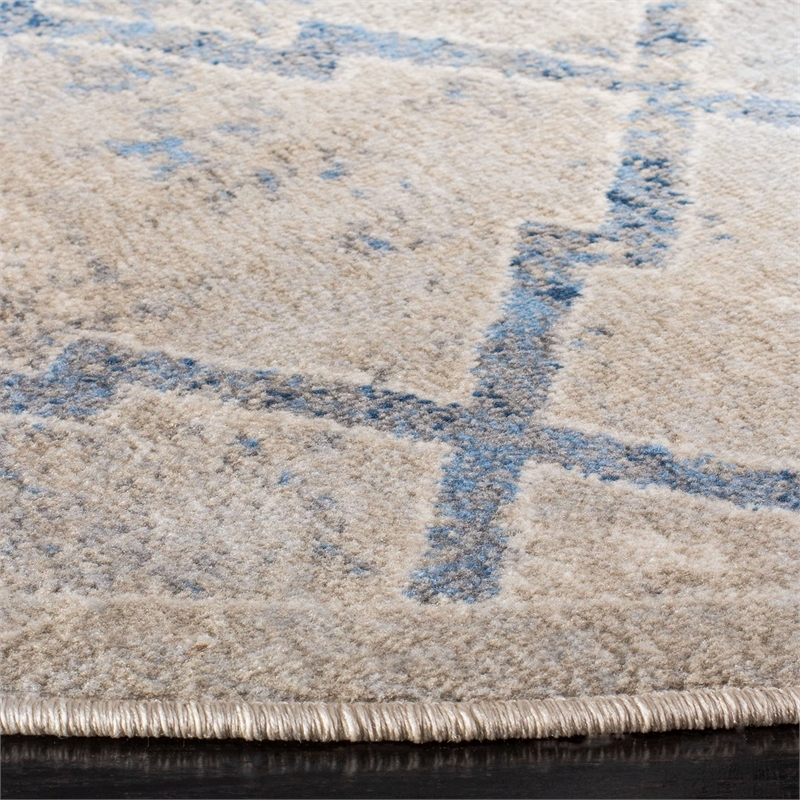 Safavieh Brentwood 8' x 10' Rug in Light Gray and Blue