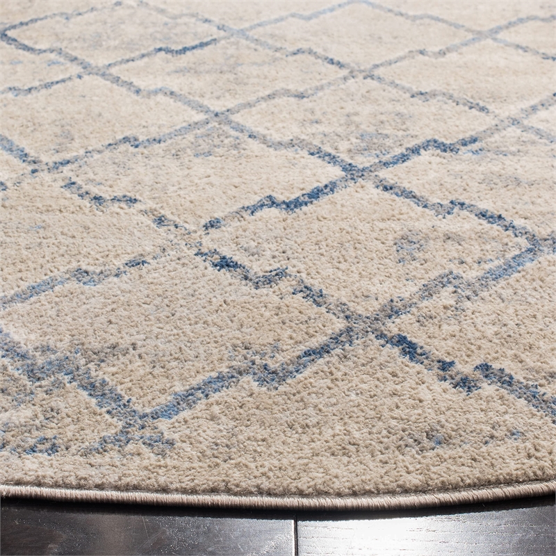 Safavieh Brentwood 8' x 10' Rug in Light Gray and Blue