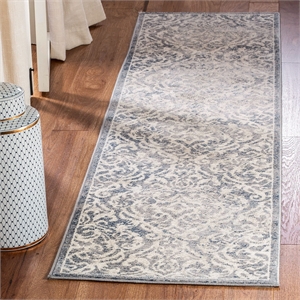 Safavieh Brentwood 2' x 8' Runner Rug in Light Gray and Blue