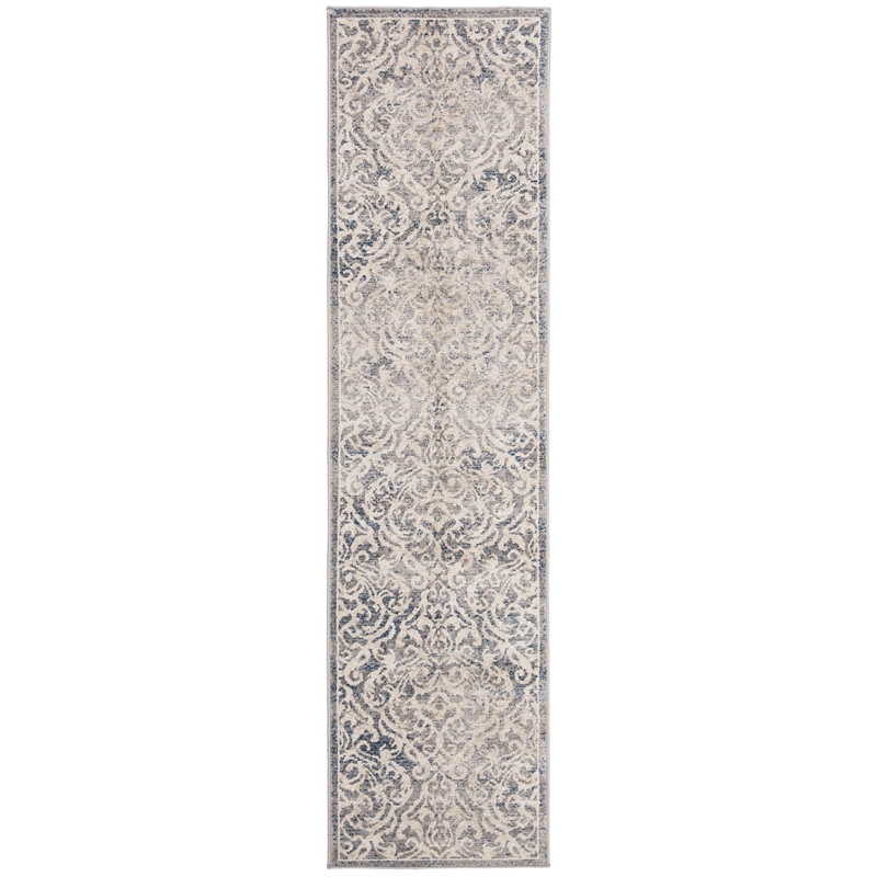 Safavieh Brentwood 2' x 8' Runner Rug in Light Gray and Blue