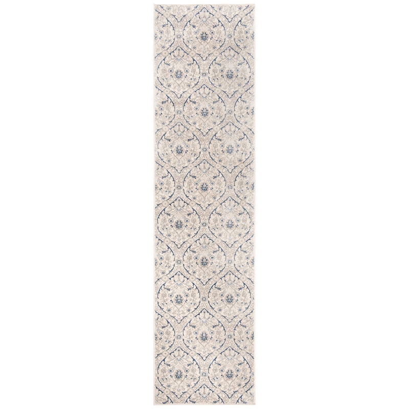 Safavieh Brentwood 2' x 8' Runner Rug in Light Gray and Blue