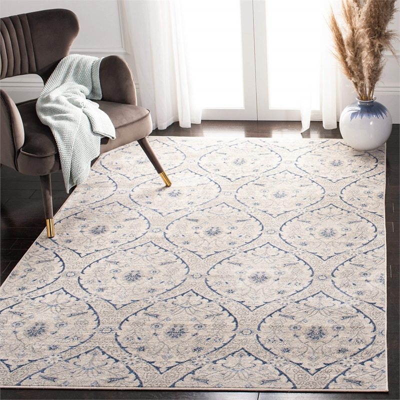 Safavieh Brentwood 4' x 6' Rug in Light Gray and Blue