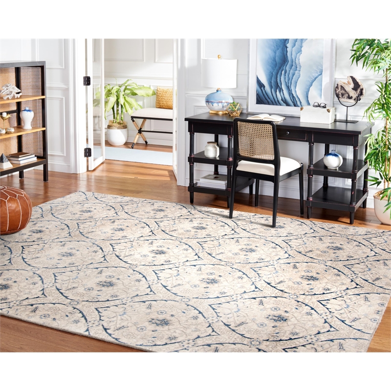 Safavieh Brentwood 8' x 10' Rug in Light Gray and Blue