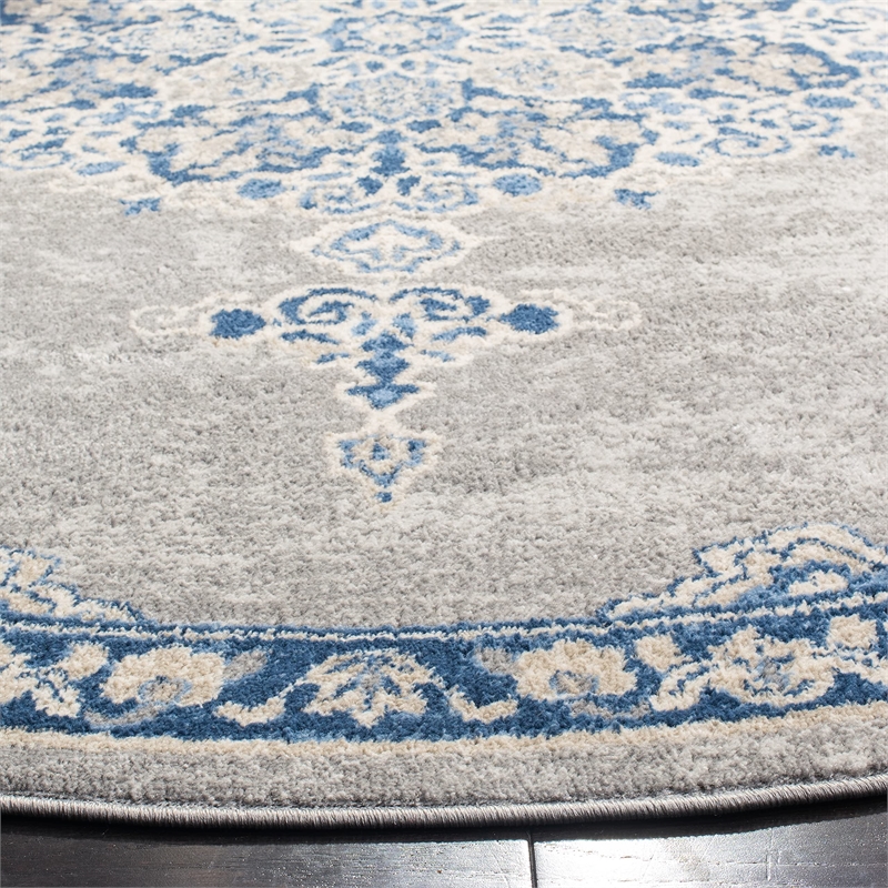 Safavieh Brentwood 8' x 10' Rug in Light Gray and Blue