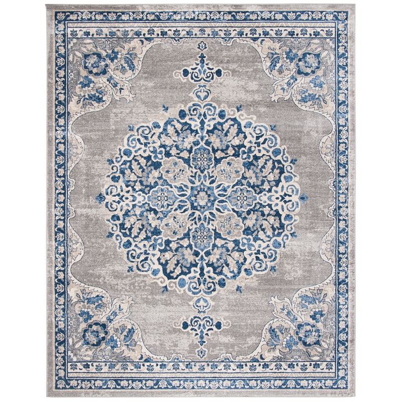 Safavieh Brentwood 9' x 12' Rug in Light Gray and Blue