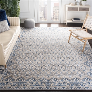Safavieh Brentwood 6'7&quot Square Rug in Light Gray and Blue